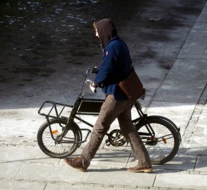 Cyclist in copenhagen